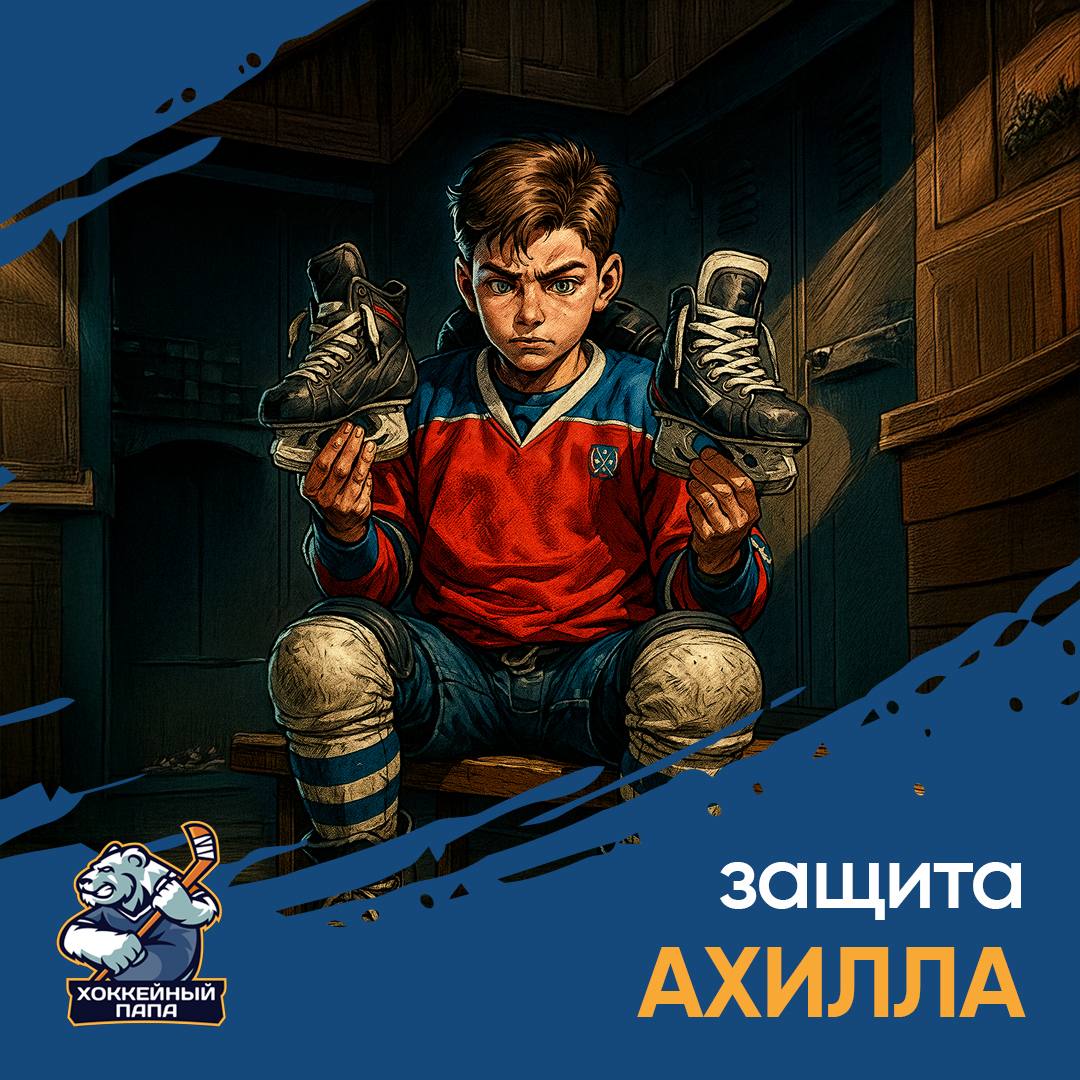 Защита ахилла в хоккейных коньках
