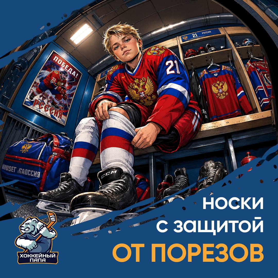 Хоккейные носки с защитой от порезов